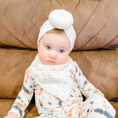 Snow - Bamboo Baby Knotted Headwrap photo review