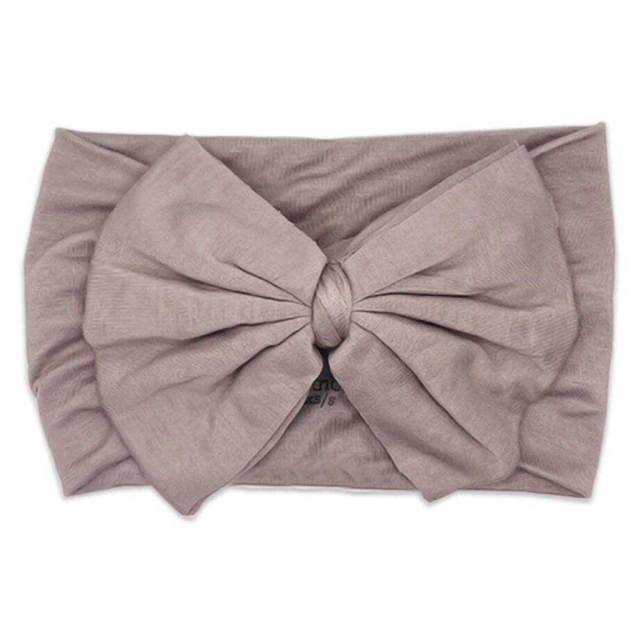 A Gabrielle - Bamboo Baby Bow Headwrap from Tiny Knot Co.