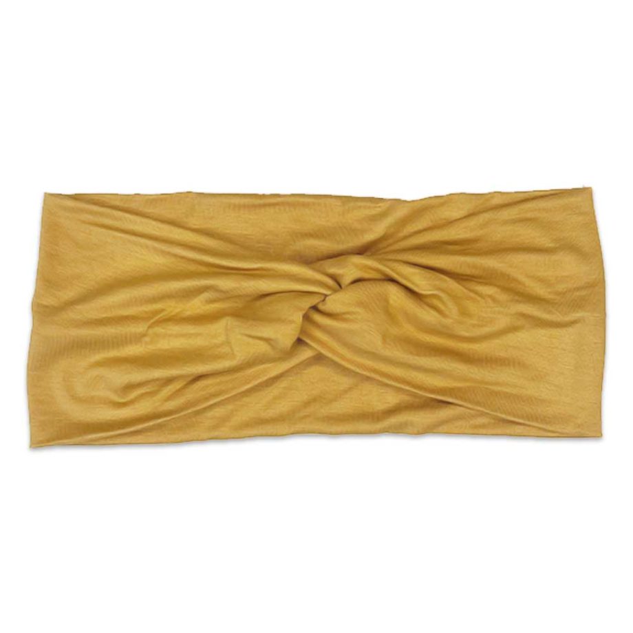 A Goldie - Women's Bamboo Headwrap by Tiny Knot Co on a white background.