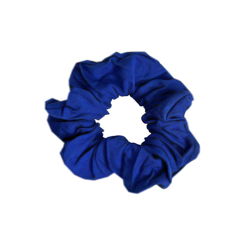 A Tiny Knot Co scrunchie on a white background.