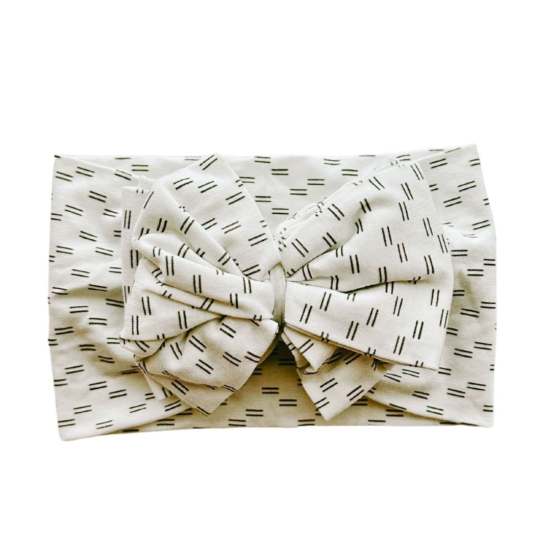 Super soft TENCEL™ modal baby pajamas, white with black lines  Tiny Knot Co 