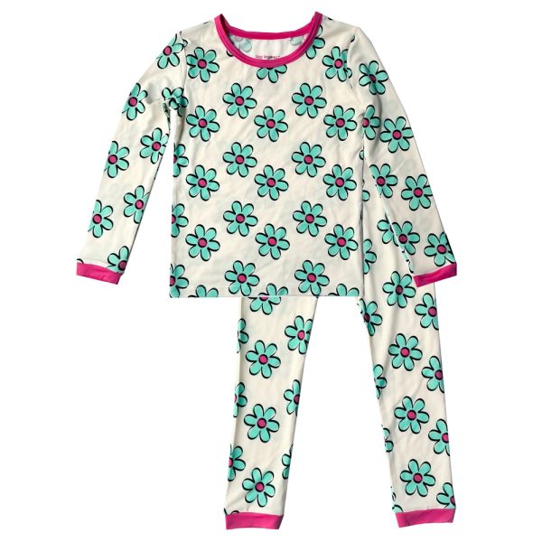 Blue Daisy 2-Piece Pajamas
