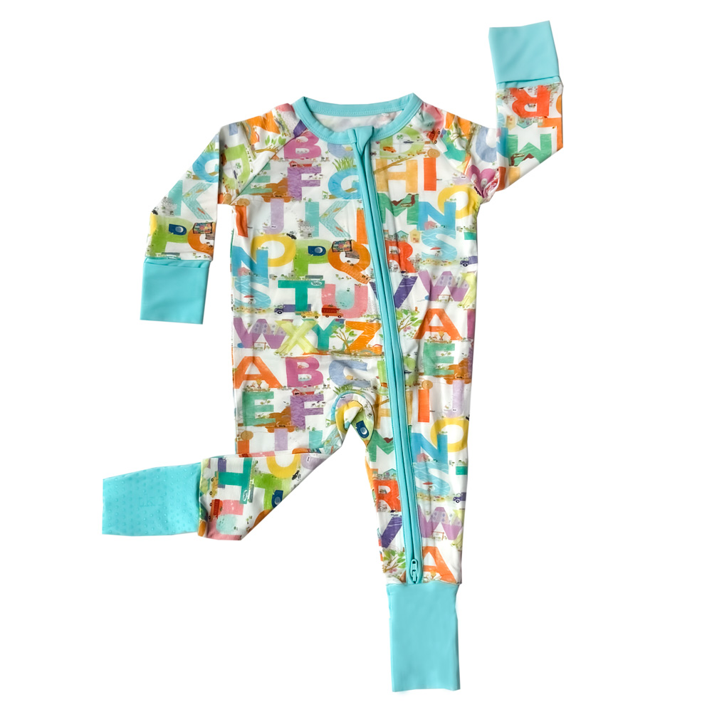 LMNO Peas Convertible Romper Pajamas