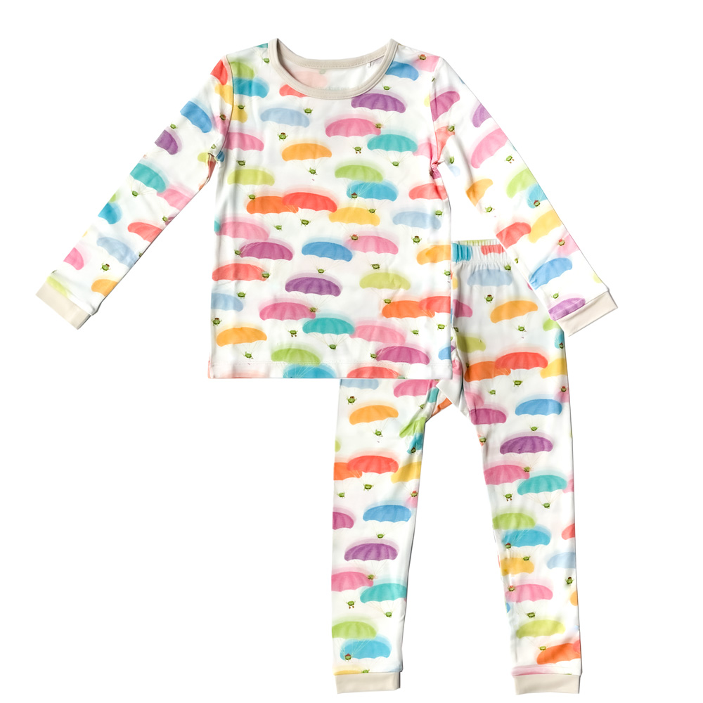 LMNO Peas Parachutes 2 Piece Pajamas
